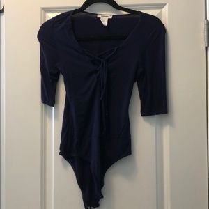 Navy blue bodysuit